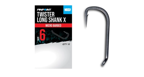 NASH - Háčiky Twister Long Shank X Micro Barbed veľ. 6 10 ks