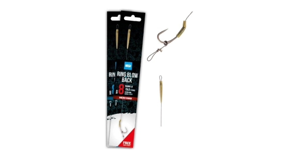 NASH - Hotový náväzec Ring Blow Back Rig Barbless veľ. 6