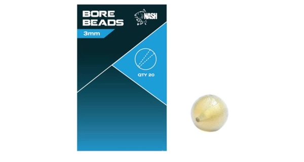 NASH - Korálky Soft Taper Bore Bead 3 mm 20 ks