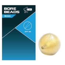 NASH - Korálky Soft Taper Bore Bead 6 mm 20 ks