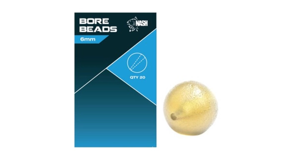 NASH - Korálky Soft Taper Bore Bead 6 mm 20 ks