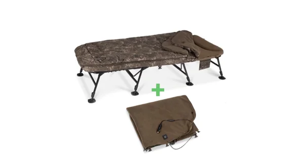 NASH - Lehátko Indulgence MF60 8 Legs Wide Heated Blanket Bundle