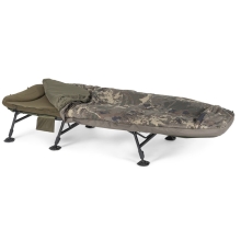 NASH - Lehátko so spacákom Indulgence HD40 Sleep System 6 Legs Camo