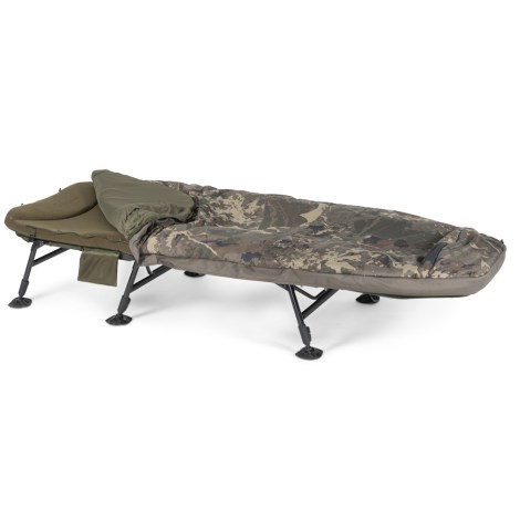 NASH - Lehátko so spacákom Indulgence HD40 Sleep System 6 Legs Camo