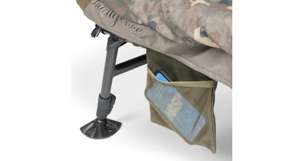 NASH - Lehátko so spacákom Indulgence HD40 Sleep System 8 Legs Camo Wide