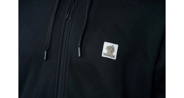 NASH - Mikina Make It Happen Badge Zipped Hoody Black veľ. L