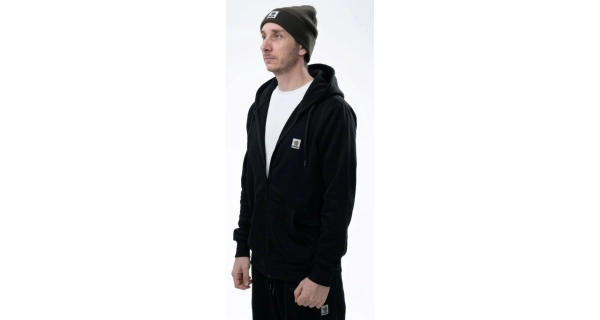 NASH - Mikina Make It Happen Badge Zipped Hoody Black veľ. L