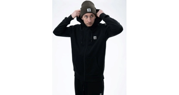 NASH - Mikina Make It Happen Badge Zipped Hoody Black veľ. L