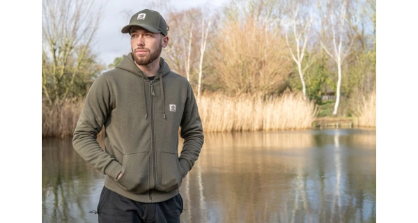 NASH - Mikina Make It Happen Badge Zipped Hoody Green veľ. M