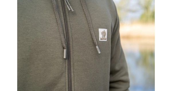 NASH - Mikina Make It Happen Badge Zipped Hoody Green veľ. XL