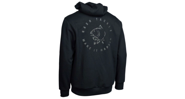 NASH - Mikina Make It Happen Carp Logo Hoody Black veľ. M