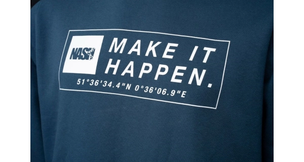 NASH - Mikina Make It Happen Coordinates Jumper Navy Blue veľ. XL