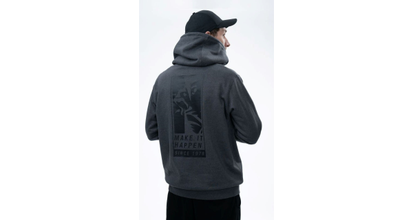 NASH - Mikina Make It Happen Since 1978 Hoody Grey Marl veľ.