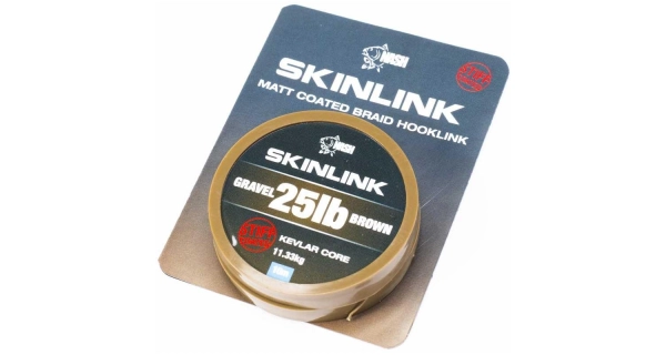 NASH - Naväzcová šnúra Skinlink Stiff Gravel 25 lb 10 m