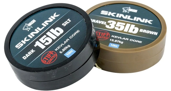 NASH - Naväzcová šnúra Skinlink Stiff Silt 20 lb 10 m