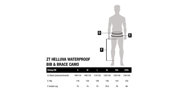 NASH - Nohavice Zero Tolerance Helluva Waterproof Bib and Brace Camo veľ. XL