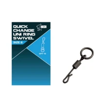 NASH - Obratlík Quick Change Uni Ring Swivel veľ. 8 10 ks