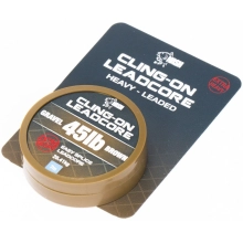 NASH - Olovená šnúra Cling-On Leadcore Gravel Brown 7 m 20,41 kg