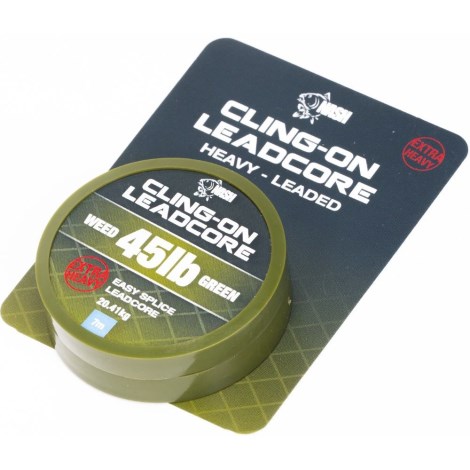 NASH - Olovená šnúra Cling-On Leadcore Weed Green 7 m 20,41 kg