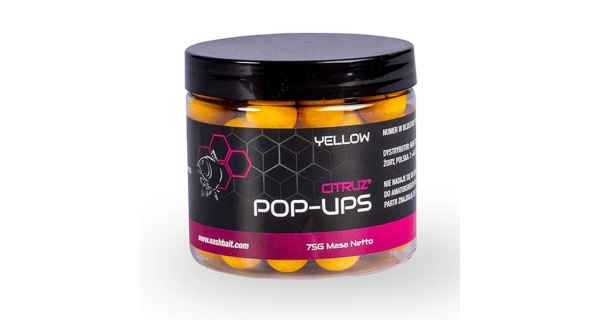 NASH - Plávajúce boilie Pop Ups Citruz Yellow 20 mm 75 g