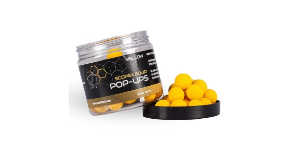 NASH - Plávajúce Boilie Pop Ups Scopex Squid Yellow 12 mm 75 g
