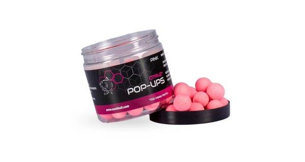 NASH - Plávajúce boilies Pop Ups Citruz Pink 12 mm 75 g