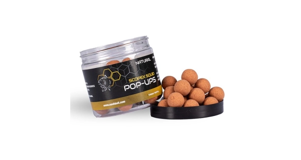 NASH - Plávajúce boilies Pop Ups Scopex Squid Natural 20 mm 75 g