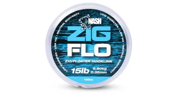 NASH - Plávajúci vlasec NXT Zig Flo 100 m 15 lb 0,35 mm