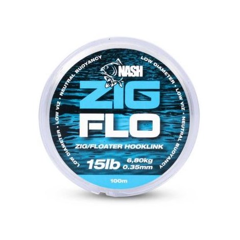 NASH - Plávajúci vlasec NXT Zig Flo 100 m 15 lb 0,35 mm