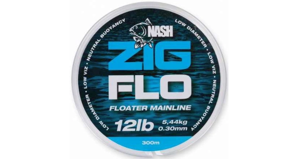 NASH - Plávajúci vlasec NXT Zig Flo 12 lb 300 m 0,30 mm