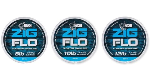 NASH - Plávajúci vlasec NXT Zig Flo 12 lb 300 m 0,30 mm