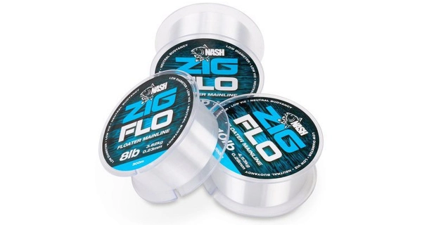 NASH - Plávajúci vlasec NXT Zig Flo 12 lb 300 m 0,30 mm