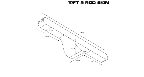 NASH - Puzdro na prút Scope OPS Soft Protect 2 Rod Skin 10 ft