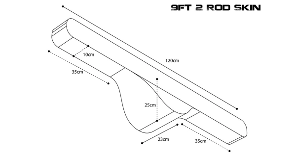 NASH - Puzdro na prút Scope OPS Soft Protect 2 Rod Skin 9 ft