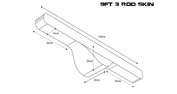 NASH - Puzdro na prút Scope OPS Soft Protect 3 Rod Skin 9 ft