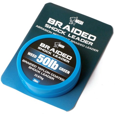 NASH - Šoková šnúra Braided Shock Leader 50 lb 25 m