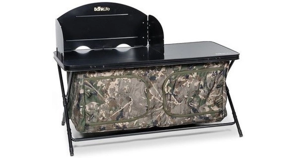 NASH - Stolík Bank Life Cook Station Camo