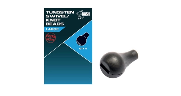 NASH - Ťažké korálky Tungsten Swivel and Knot Bead Large 5 ks