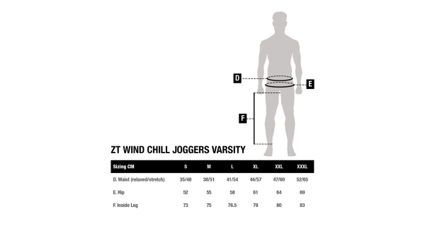 NASH - Tepláky Zero Tolerance Wind Chill Joggers Varsity veľ. M
