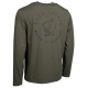 NASH - Tričko Make It Happen Carp Logo Long Sleeve T-Shirt Green veľ. 2XL