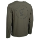 NASH - Tričko Make It Happen Carp Logo Long Sleeve T-Shirt Green veľ. L