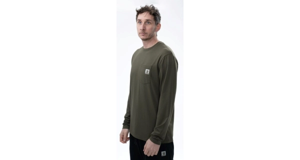 NASH - Tričko Make It Happen Carp Logo Long Sleeve T-Shirt Green veľ. L