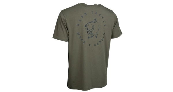 NASH - Tričko Make It Happen Carp Logo T-Shirt Green veľ. XL