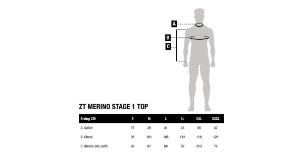 NASH - Tričko Zero Tolerance Merino Stage 1 Top veľ. L