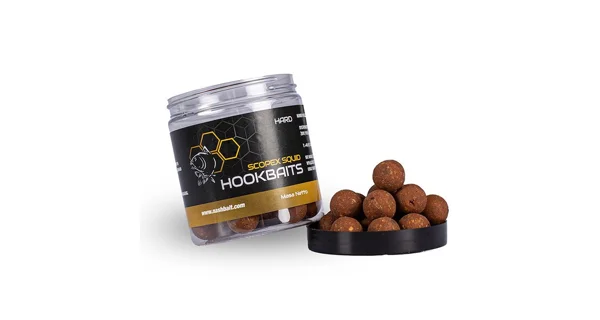 NASH - Tvrdené boilie Hard Hookbaits Scopex Squid 24 mm 175 g