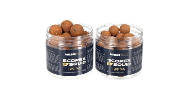 NASH - Tvrdené Boilie Scopex Squid Hard Ons 20 mm 125 g