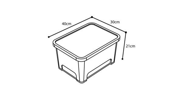 NASH - Úložný Box Bank Life Stackel Storage Box Small 16 l