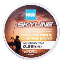 NASH - Vlasec Skyline Mono Low Visibility Clear 1000 m 0,26 mm 3,62 kg