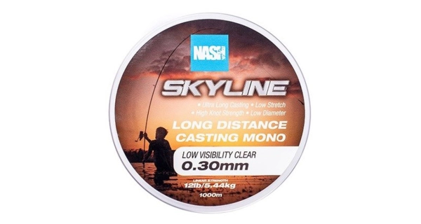 NASH - Vlasec Skyline Mono Low Visibility Clear 1000 m 0,30 mm 5,44 kg