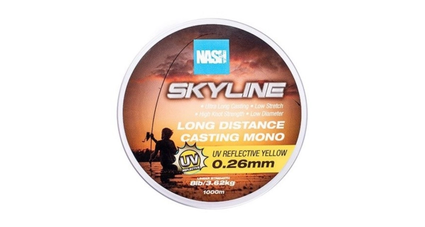 NASH - Vlasec Skyline Mono UV Yellow 1000 m 0,26 mm 3,62 kg